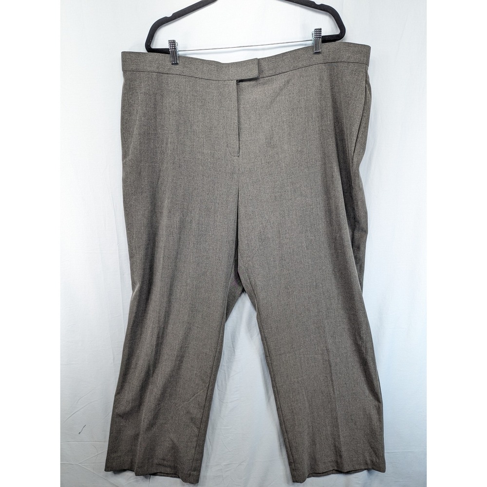 Sag Harbor Stretch Pants Women 24W Heather Grey Slender Solution Average Length